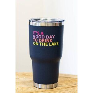 Drink On The Lake Tumbler 30oz Navy